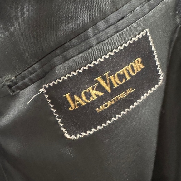 Jack Victor Montreal Wool Cashmere Blend Dark Navy Blue Double Button Blazer 44 - Picture 12 of 16